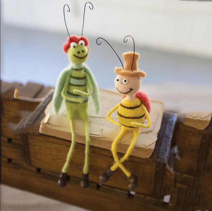 Kalalou Felt Bug Brothers - Set of 2
