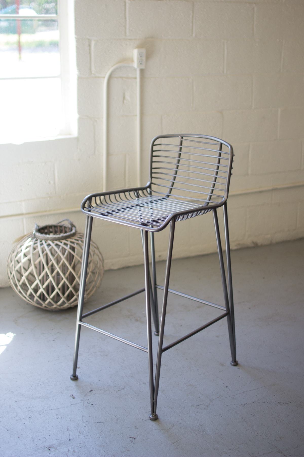 Kalalou Metal Bar Stool