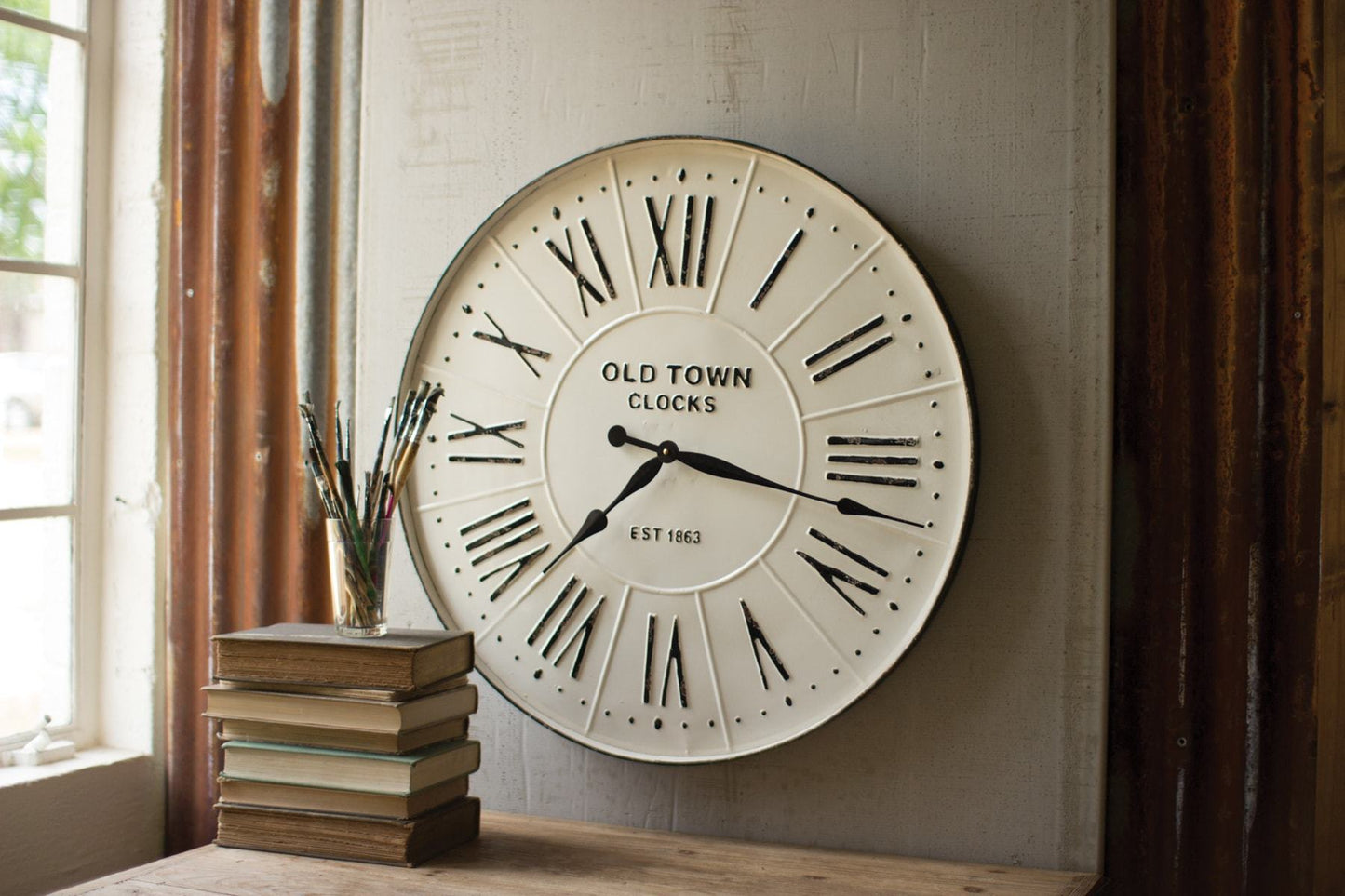 Kalalou Enameled Wall Clock