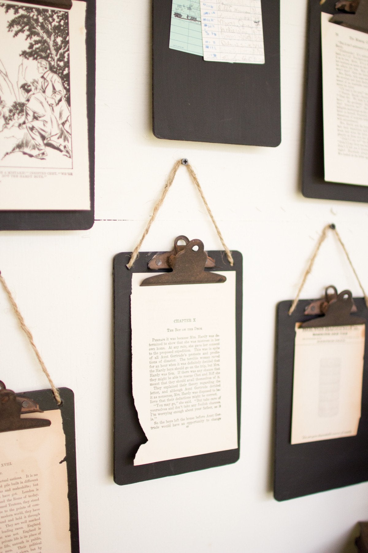 Kalalou Black Clip Board Photo/Notes Holder