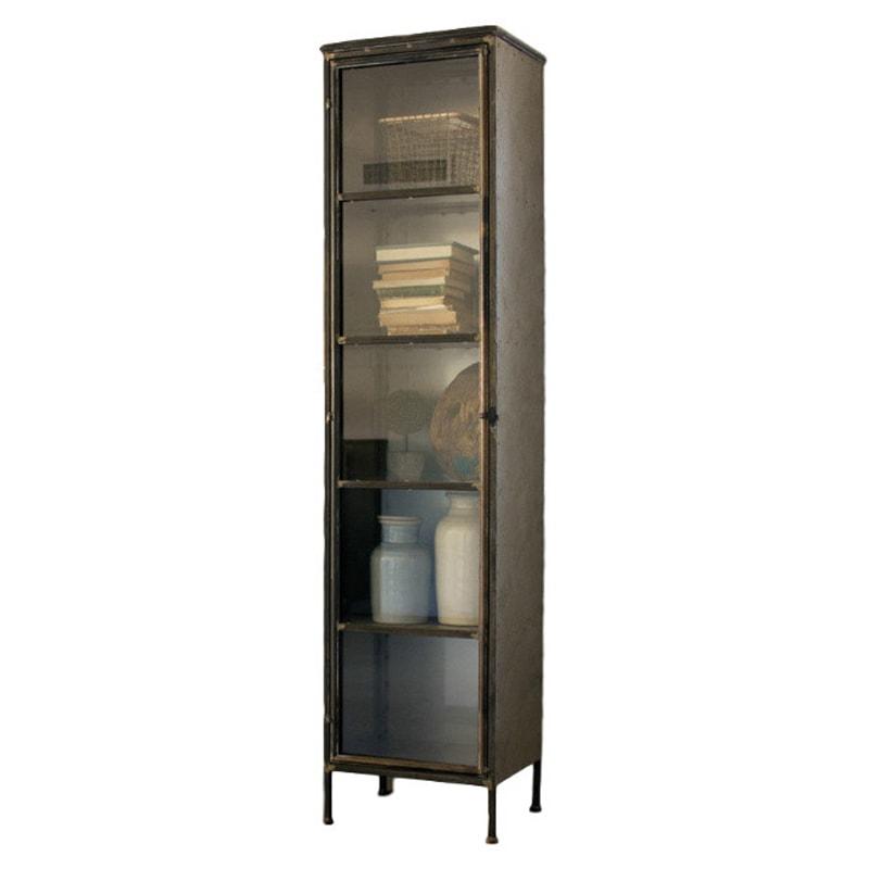 Kalalou Iron And Glass Apothecary Cabinet