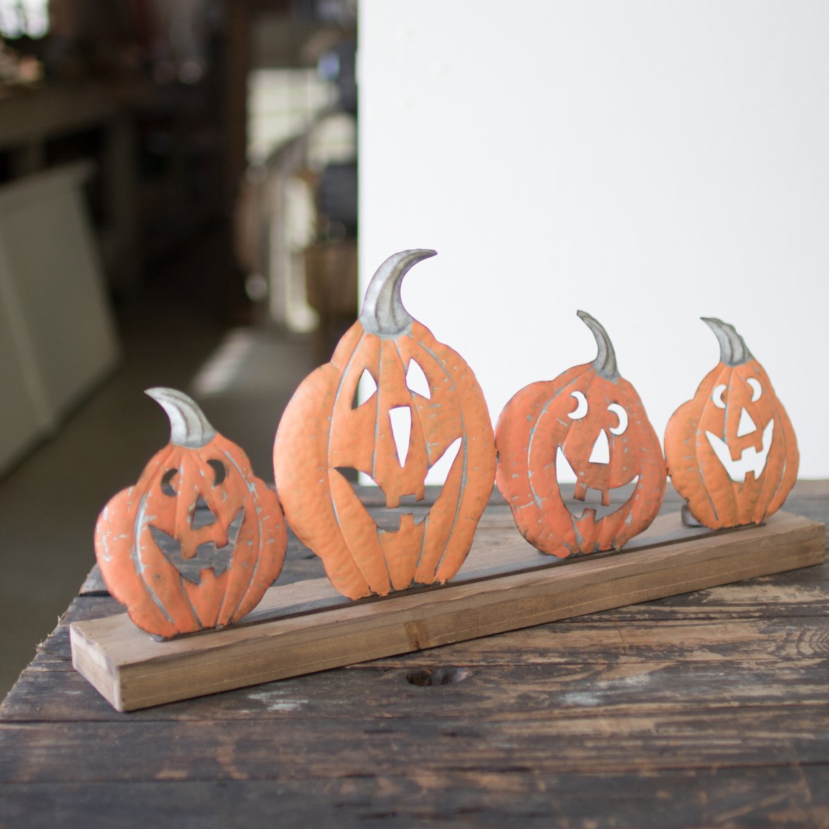 Kalalou Table Top Four Jack-O-Lanterns