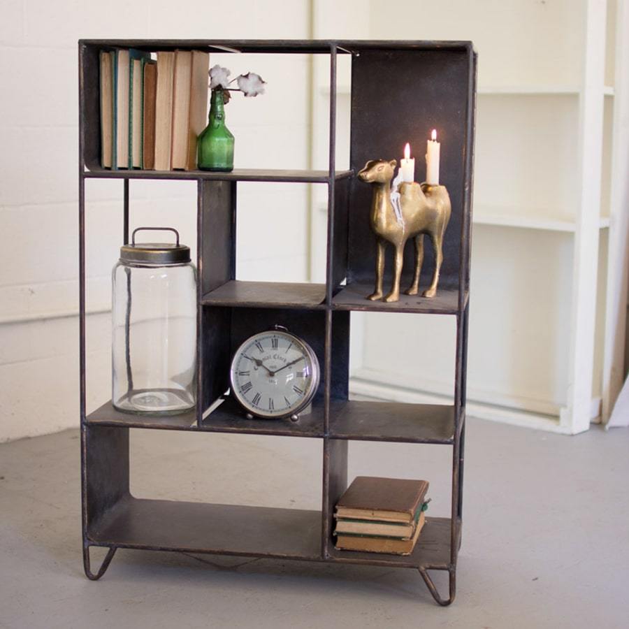 Kalalou Tall Metal Shelving Unit