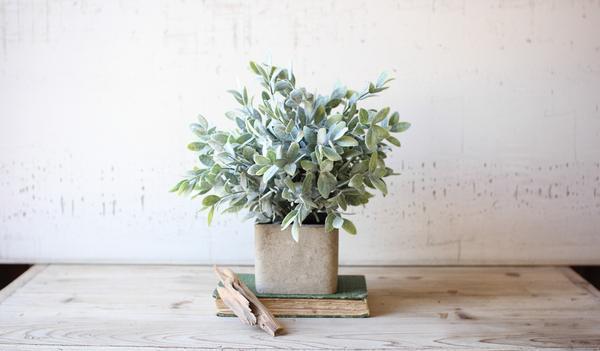 Kalalou Artificial Sage Bush In A Square Pot