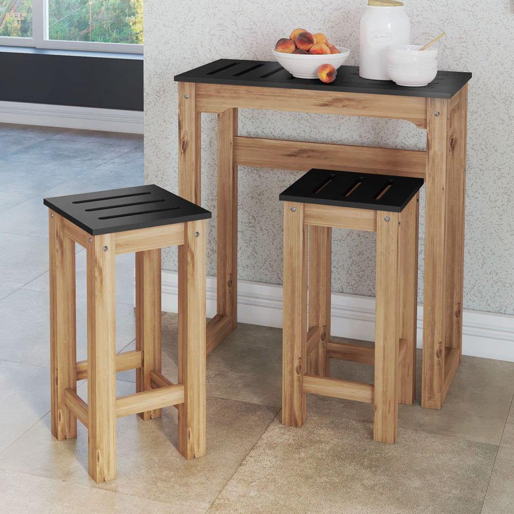 Manhattan Comfort 3 - Piece Stillwell 31.5" Bar Kitchen Set