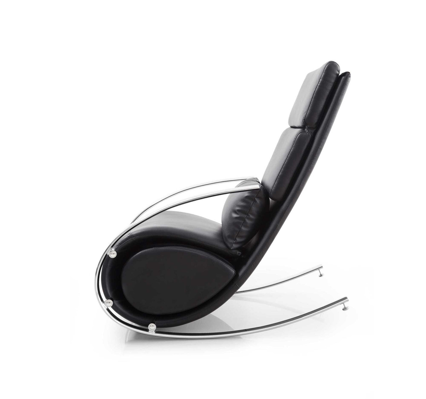 Whiteline Chloe Rocker Chair & Ottoman