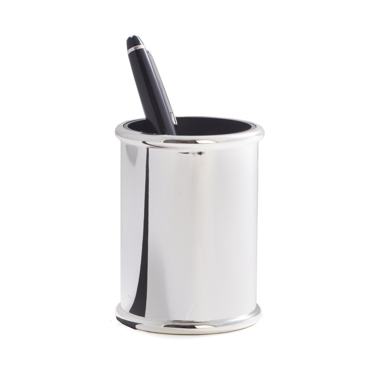 Bey-Berk Silver Plated Pen Cup