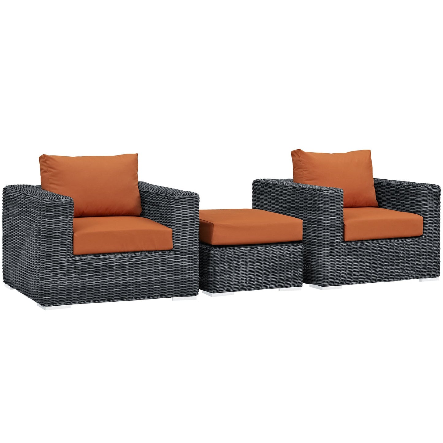 Modway Summon 3 Piece Outdoor Patio Sunbrella Sectional Set - EEI-1905 - EEI-1905
