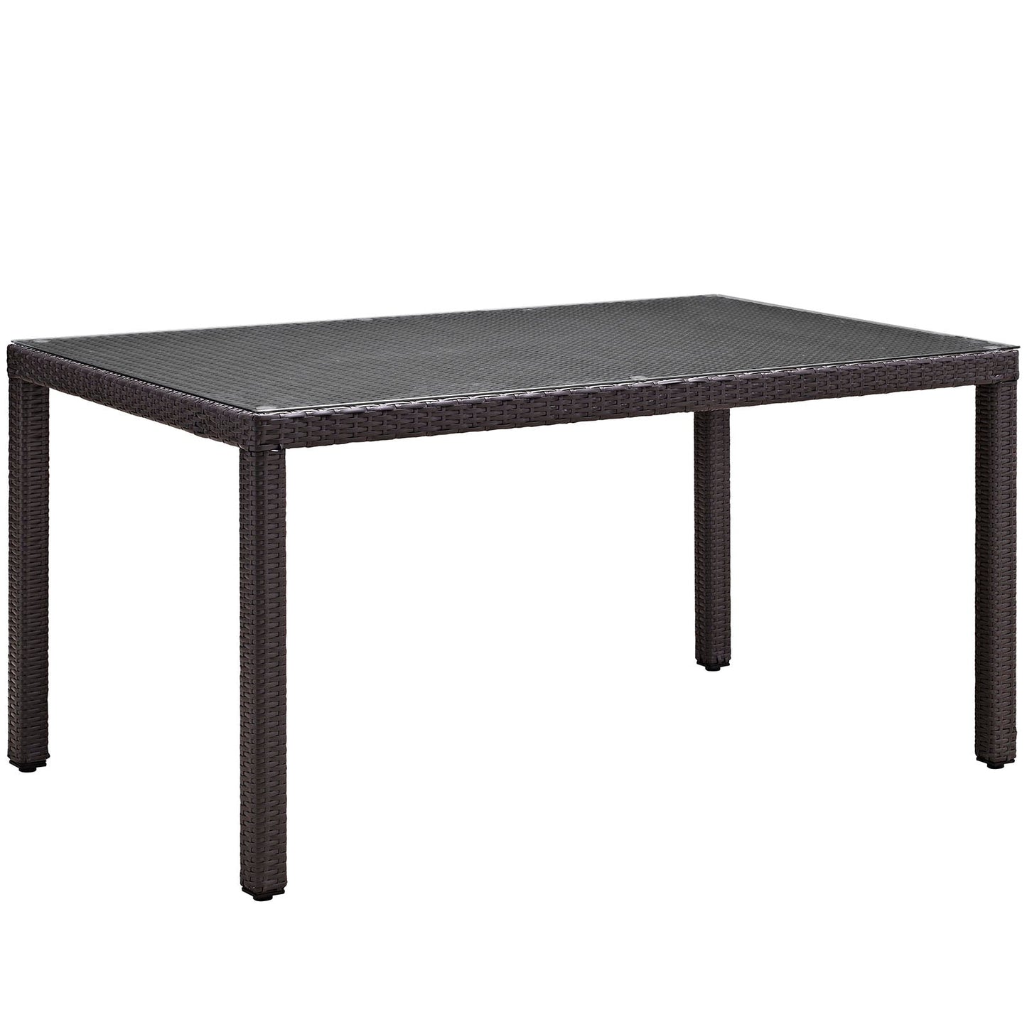 Modway Convene 59" Outdoor Patio Dining Table - Espresso | Outdoor Tables |