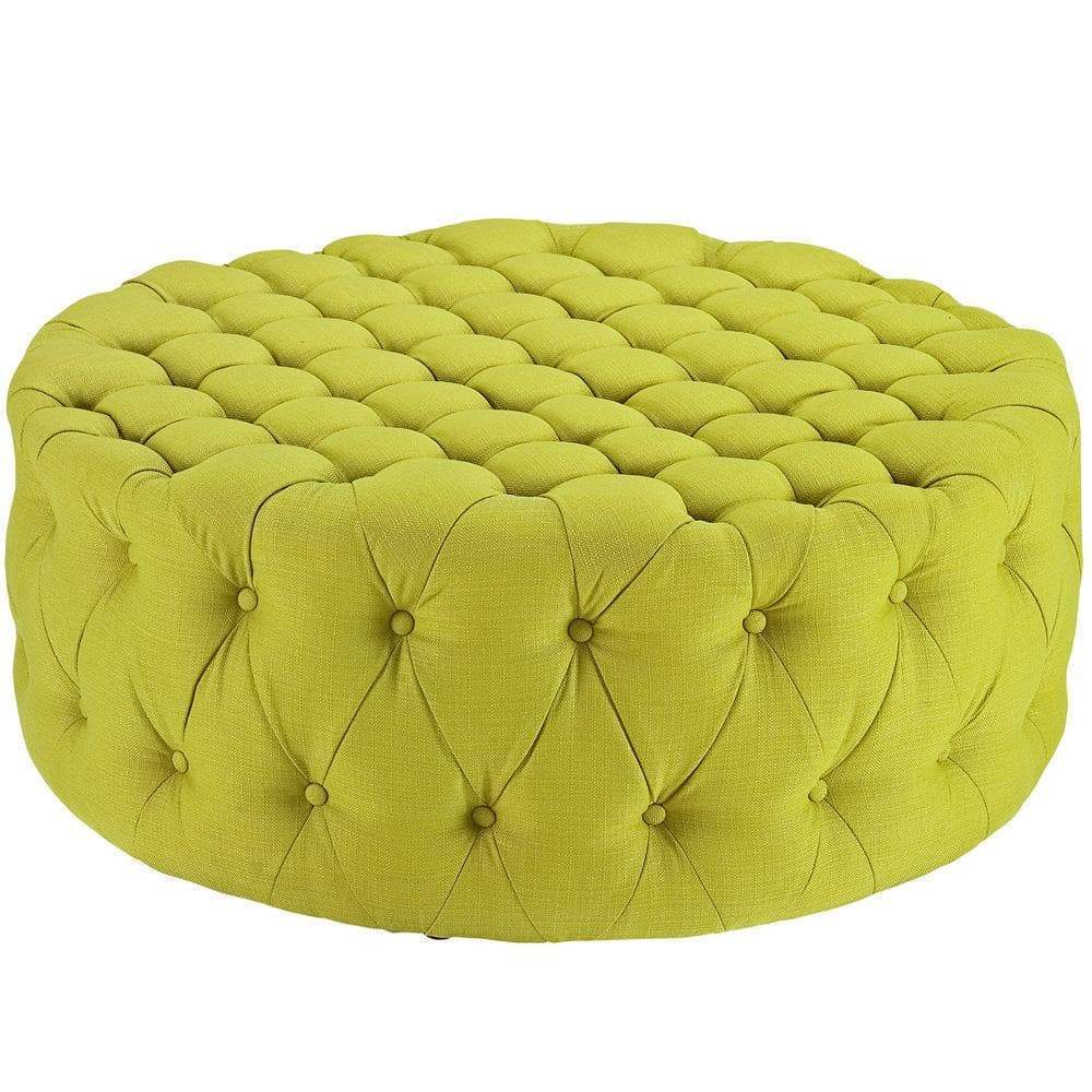 Modway Amour Upholstered Fabric Ottoman