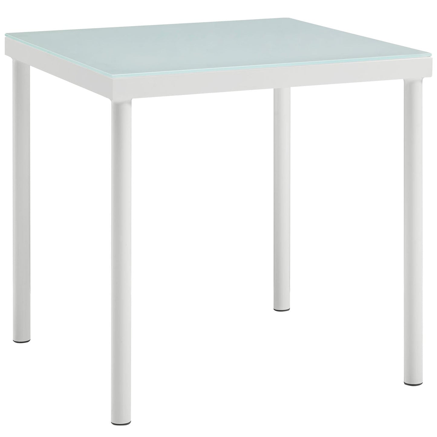 Modway Harmony Outdoor Patio Aluminum Side Table - White | Outdoor Tables |