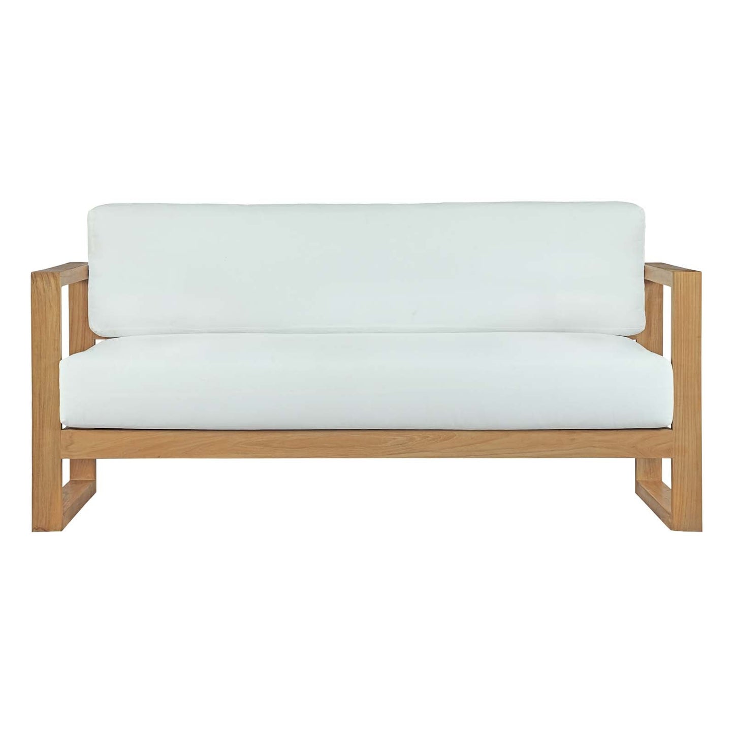 Modway Upland Outdoor Patio Teak Sofa | Outdoor Sofas, Loveseats & Sectionals | Modishstore-4