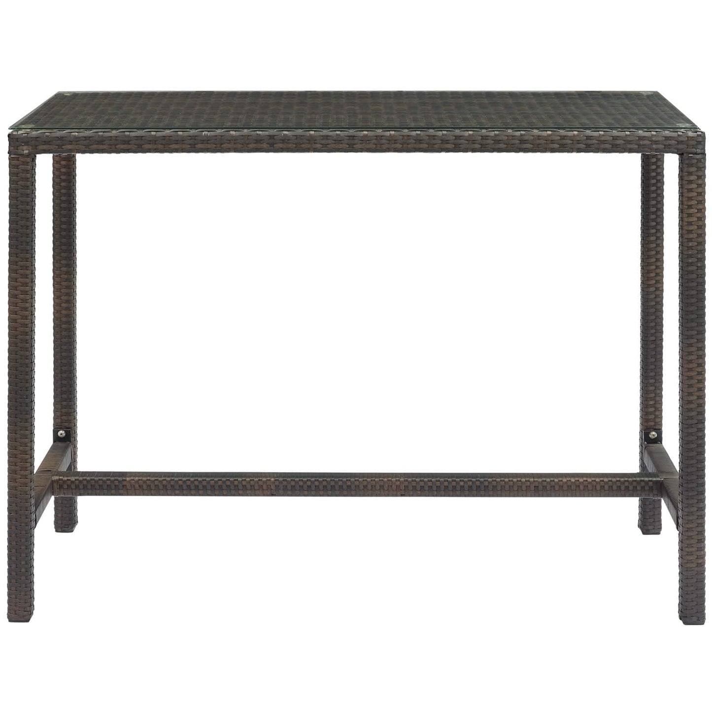 Modway Conduit Outdoor Patio Wicker Rattan Large Bar Table | Bar Table |