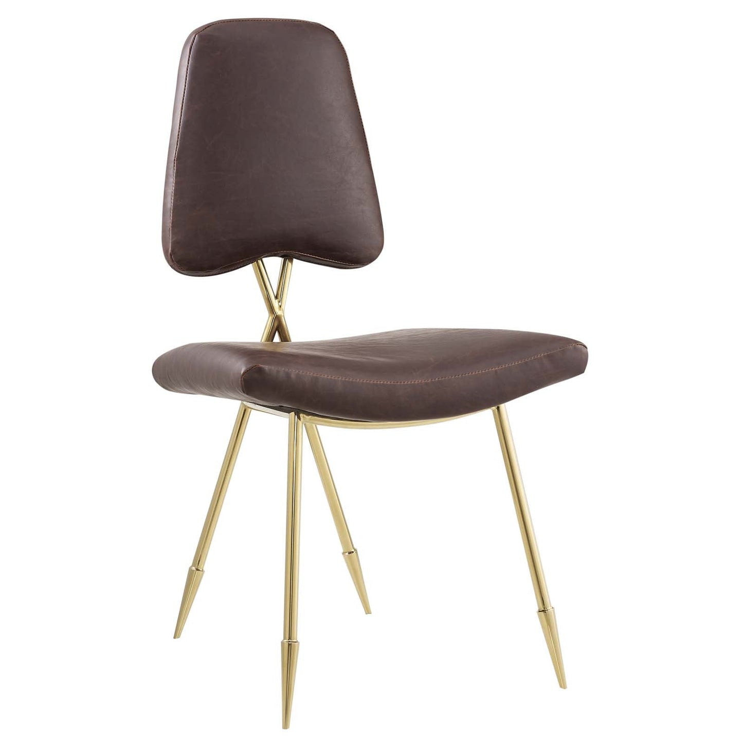 Modway Ponder Antique Faux Leather Dining Side Chair | Dining Chairs | Modishstore-5