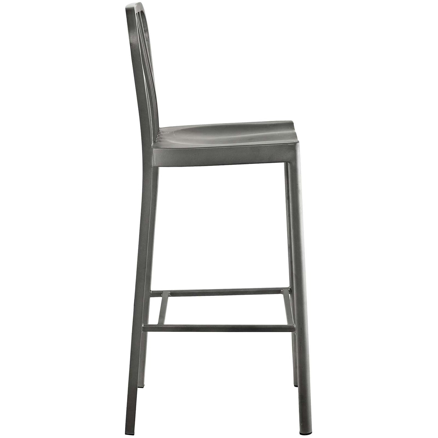 Modway Clink Bar Stool Metal Set of 2