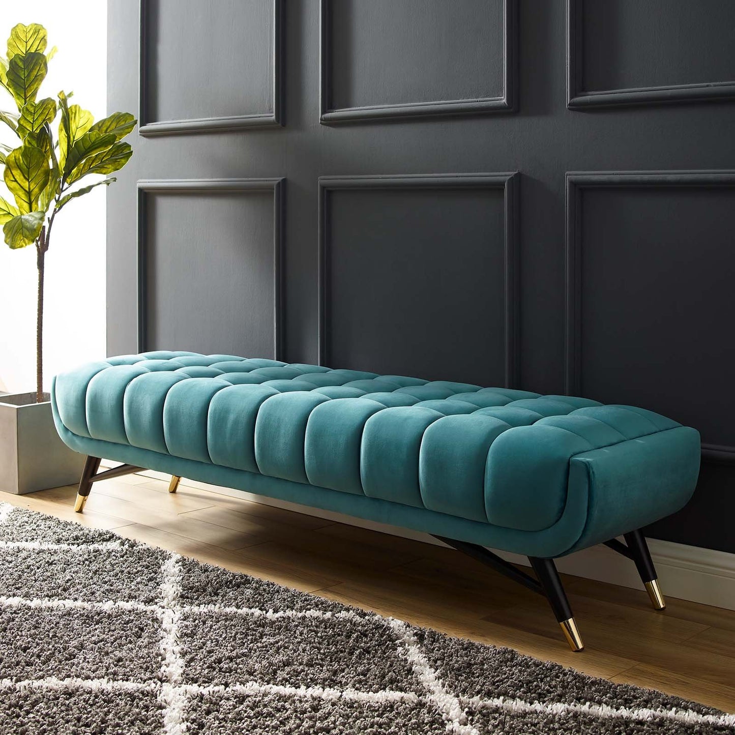 Modway Adept Upholstered Velvet Bench