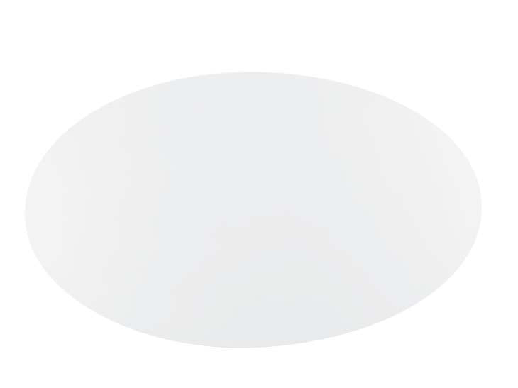 Modway Lippa 78" Oval Wood Top Dining Table in Rose White