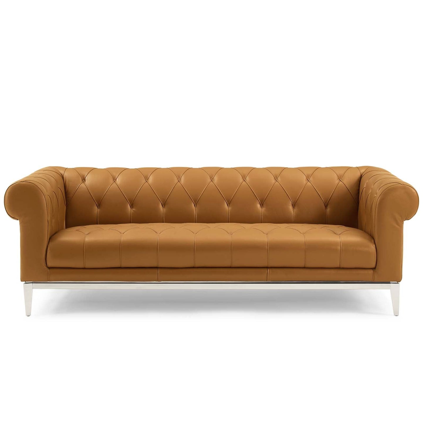 Modway Idyll Tufted Button Upholstered Leather Chesterfield Sofa | Sofas |