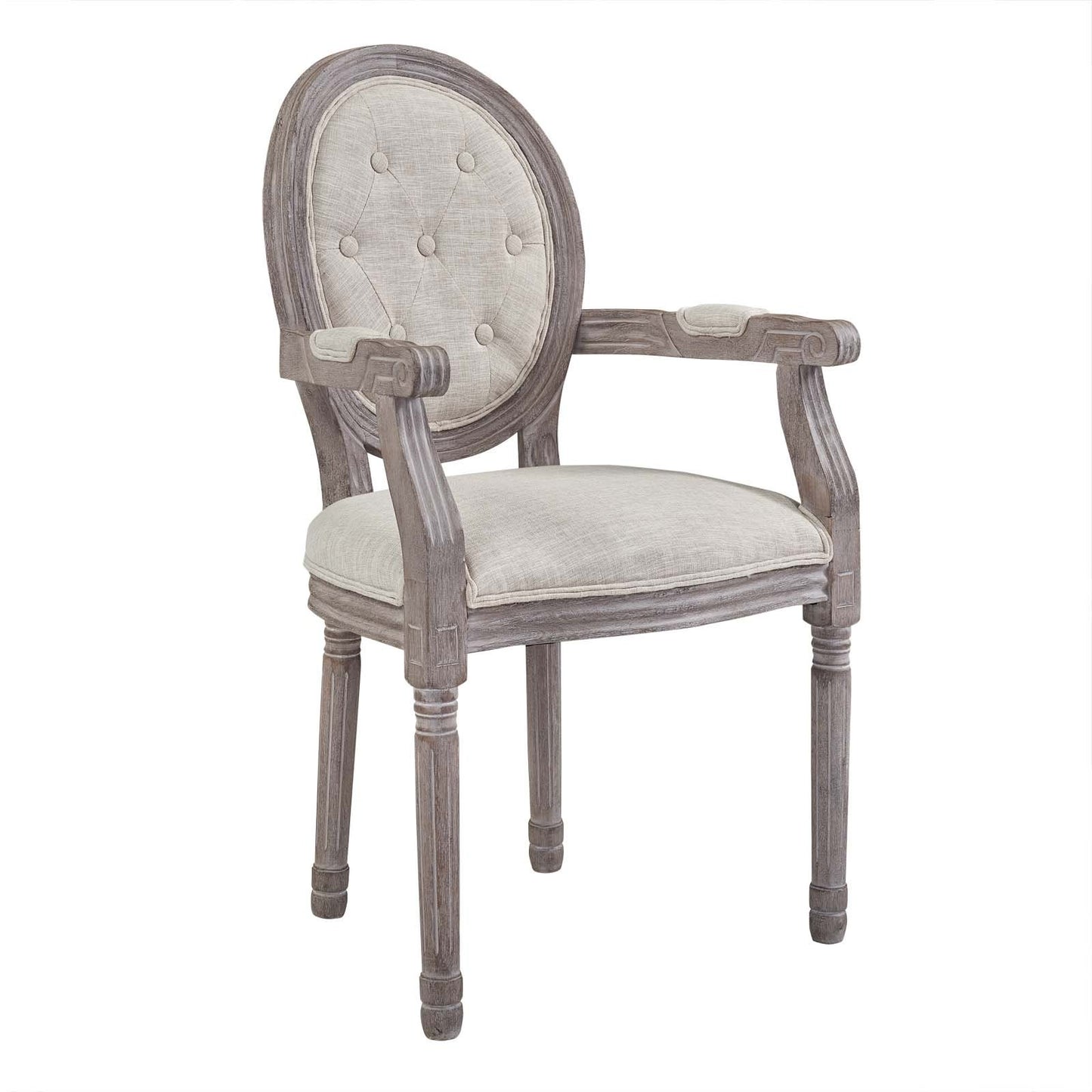 Modway Arise Dining Armchair Upholstered Fabric Set of 4