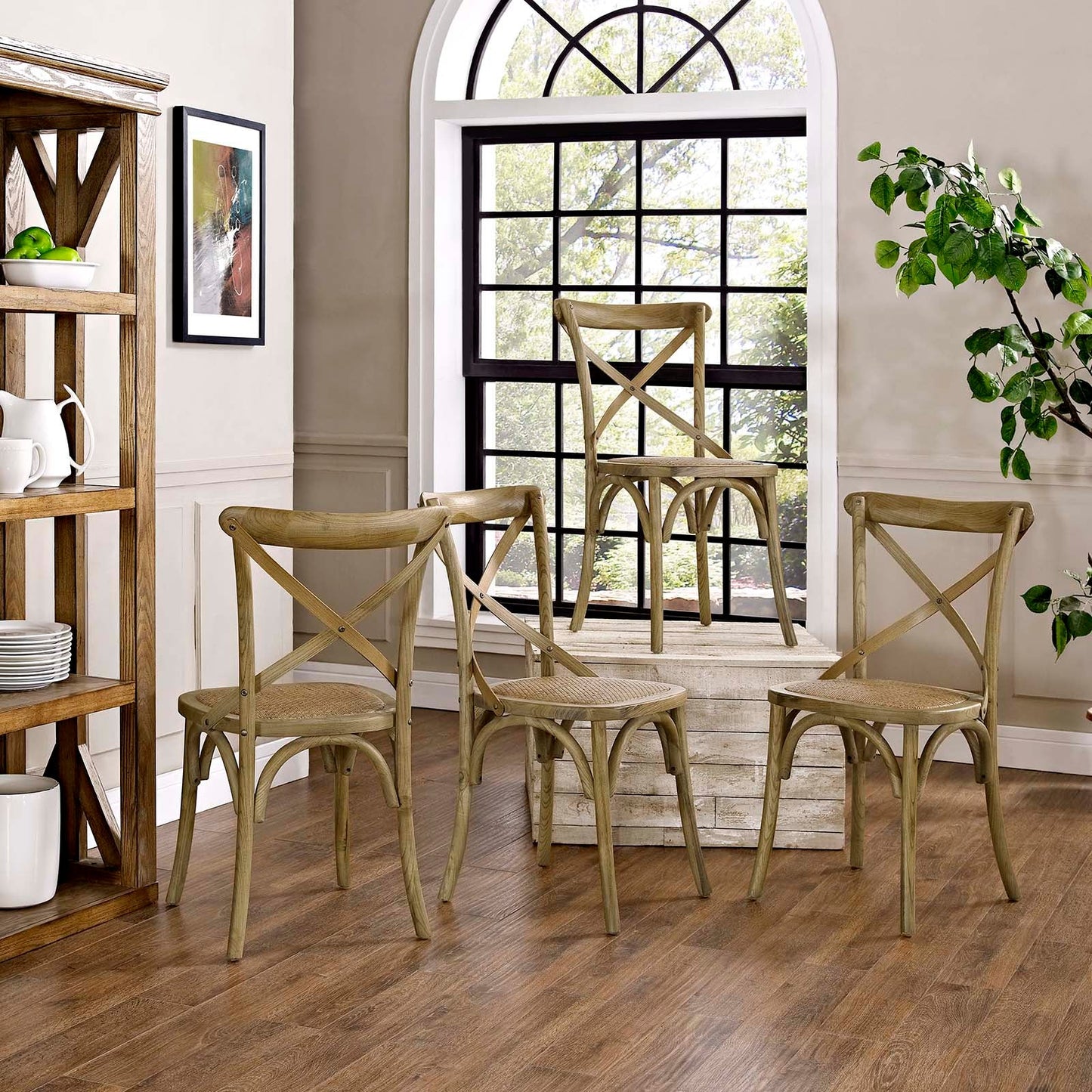 Modway Gear Dining Side Chair Set of 4 | Dining Chairs |