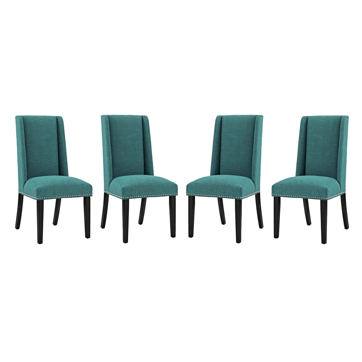 Modway Baron Dining Chair Fabric Set of 4