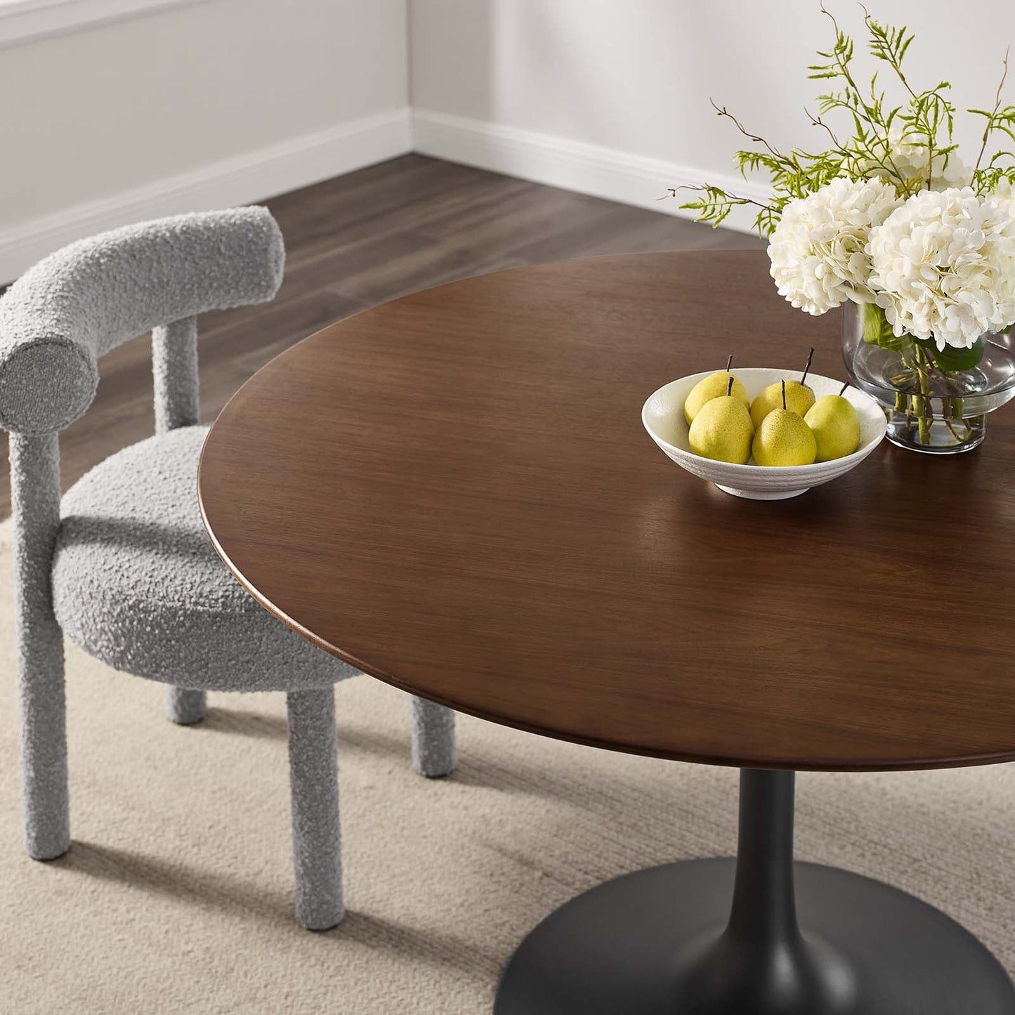 Modway Lippa 47" Round Walnut Dining Table - EEI-3532