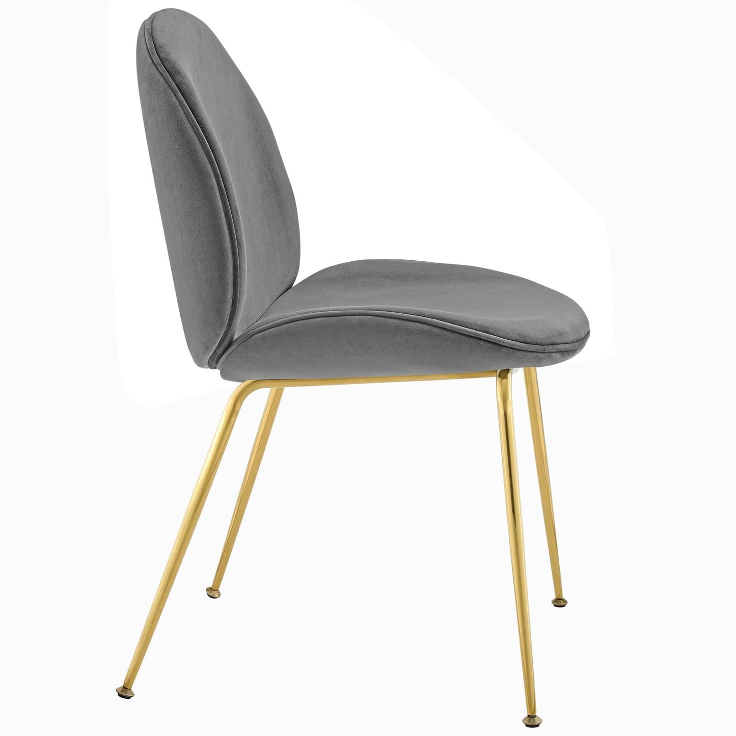 Modway Scoop Gold Stainless Steel Leg Performance Velvet Dining Chair - EEI-3548