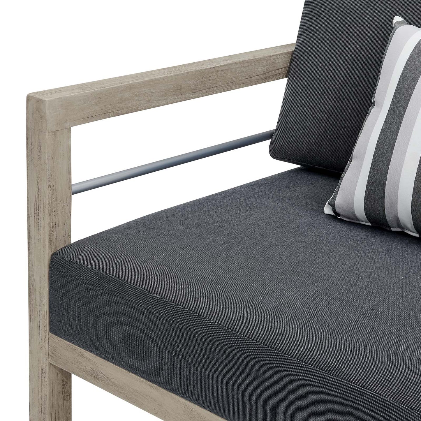 Modway Wiscasset Outdoor Patio Acacia Wood Armchair | Armchairs | Modishstore-6