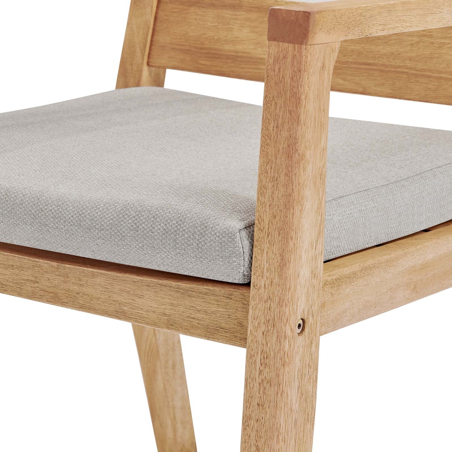 Modway Portsmouth Karri Wood Outdoor Patio Dining Armchair | Armchairs | Modishstore-6