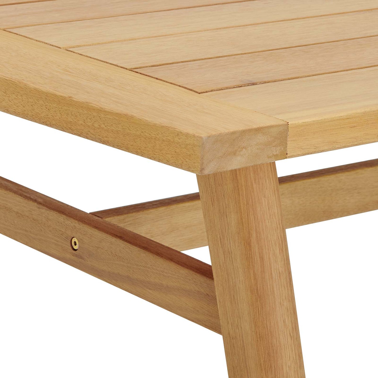 Modway Orlean 57" Outdoor Patio Eucalyptus Wood Dining Table | Dining Tables | Modishstore-5