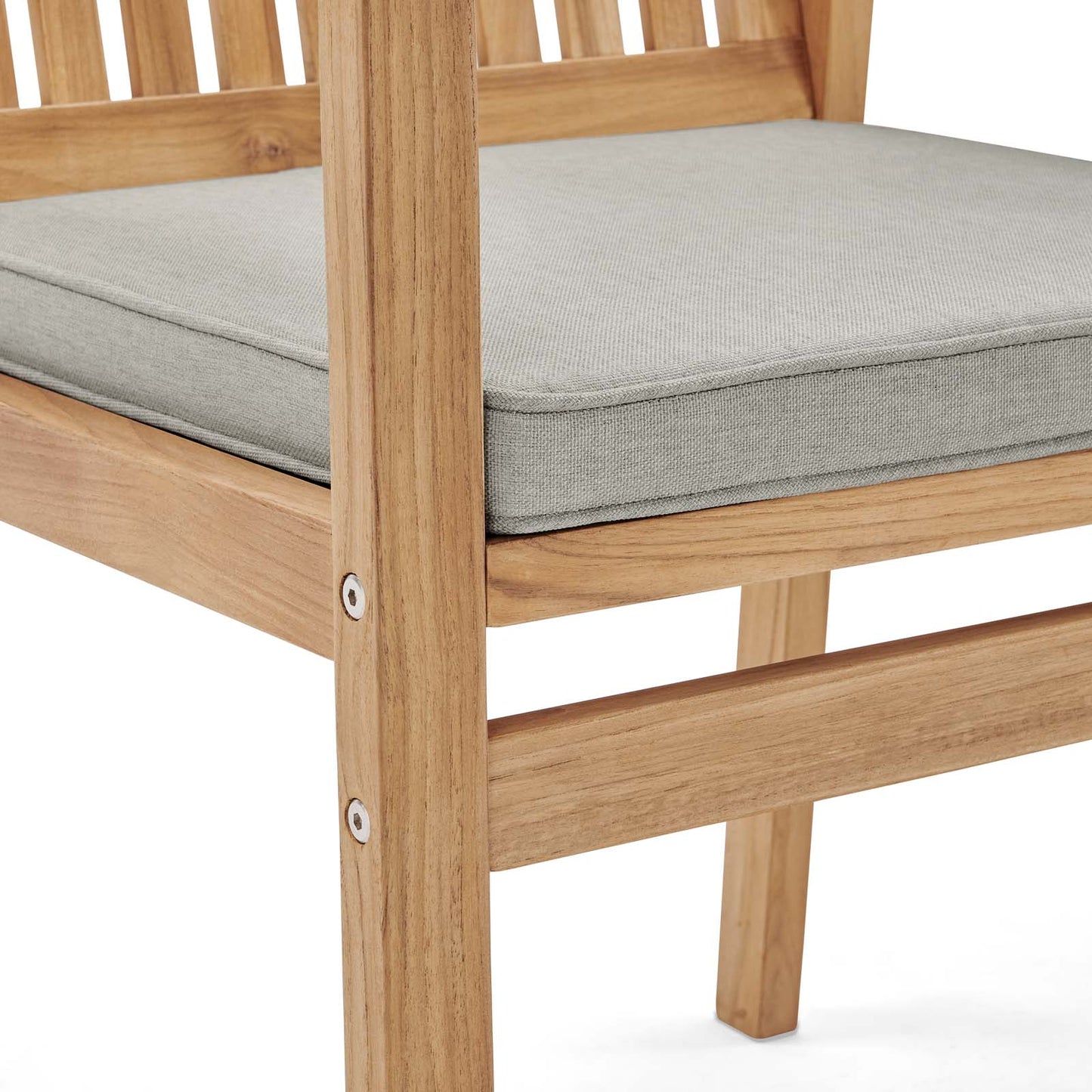Modway Farmstay Outdoor Patio Teak Wood Dining Armchair | Armchairs |