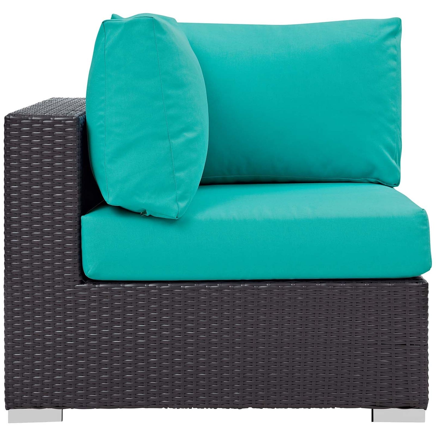 Modway Convene 5 Piece Set Outdoor Patio with Fire Pit | Outdoor Patio Daybed |