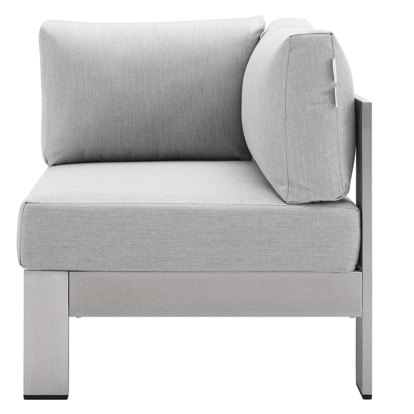 Modway Shore Sunbrella® Fabric Outdoor Patio Aluminum 5 Piece Sectional Sofa Set | Outdoor Sofas, Loveseats & Sectionals | Modishstore-8