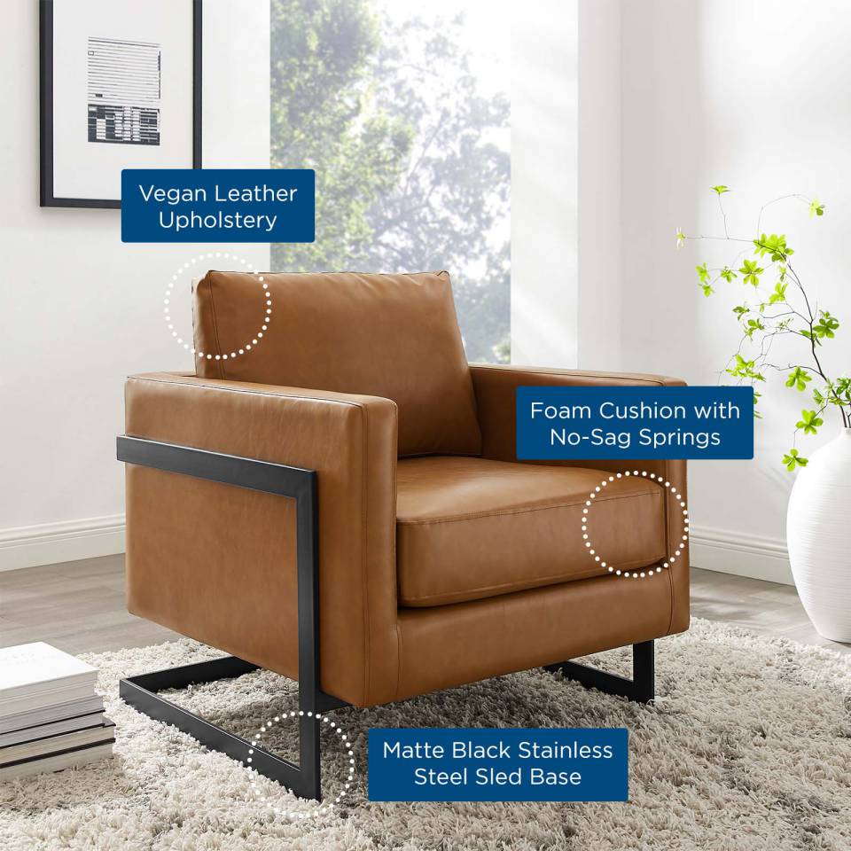 Modway Posse Vegan Leather Accent Chair | Accent Chairs | Modishstore-8