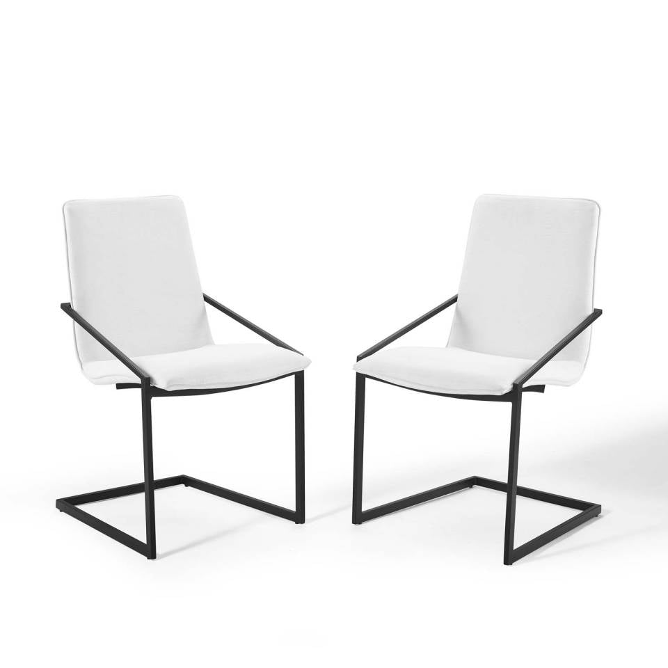 Modway Pitch Dining Armchair Upholstered Fabric Set of 2 | Armchairs | Modishstore-10