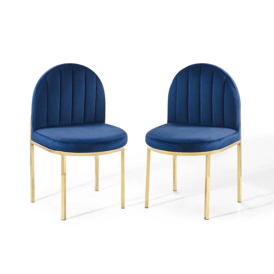 Modway Isla Dining Side Chair Performance Velvet Set of 2 | Side Chairs |