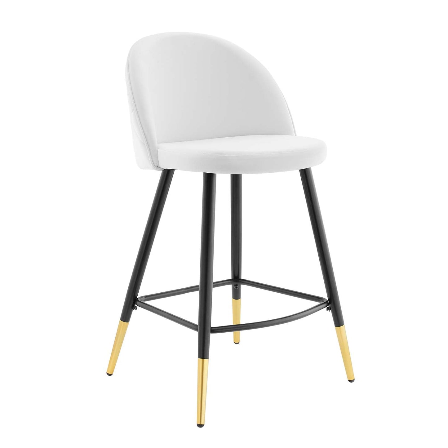 Modway Cordial Performance Velvet Counter Stools - Set of 2 | Bar Stools |