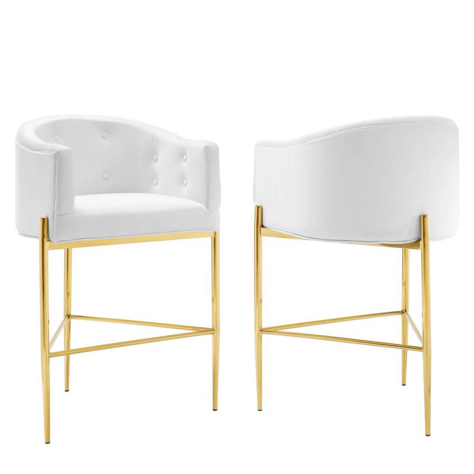 Modway Savour Tufted Performance Velvet Bar Stool Set of 2 | Bar Stools | Modishstore-12