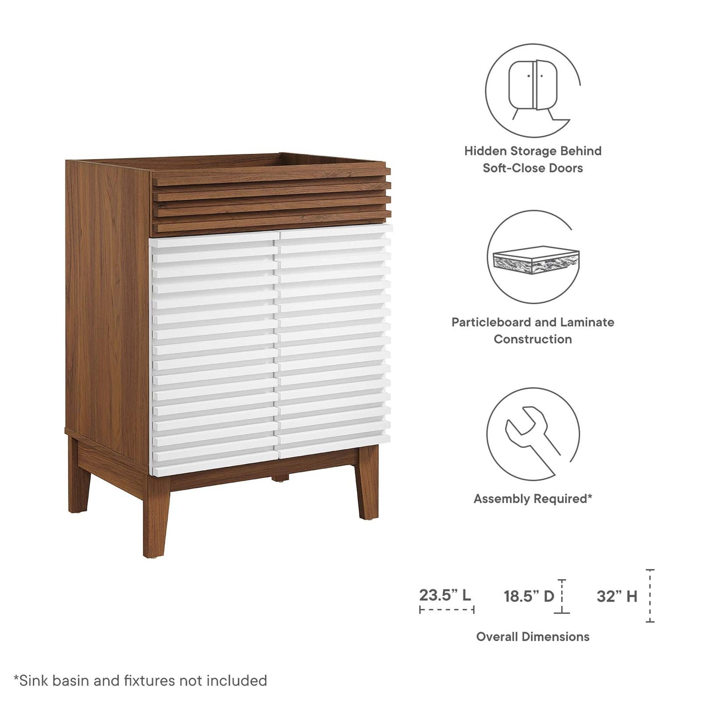 Modway Render Bathroom Vanity Cabinet (Sink Basin Not Included) | Cabinets | Modishstore-55