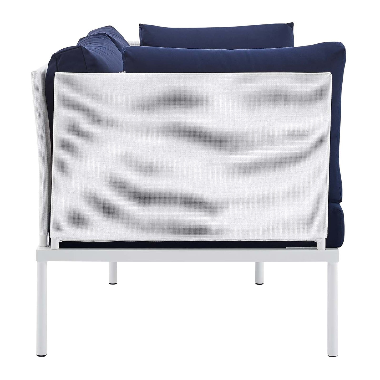 Modway Harmony 4-Piece Sunbrella® Outdoor Patio Aluminum Seating Set | Outdoor Sofas, Loveseats & Sectionals |