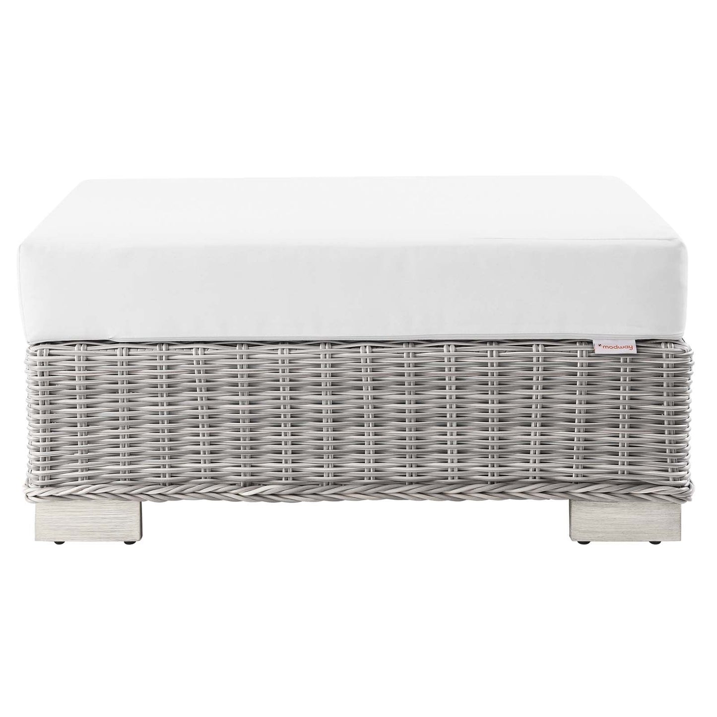 Modway Conway Outdoor Patio Wicker Rattan Ottoman | Outdoor Sofas, Loveseats & Sectionals |
