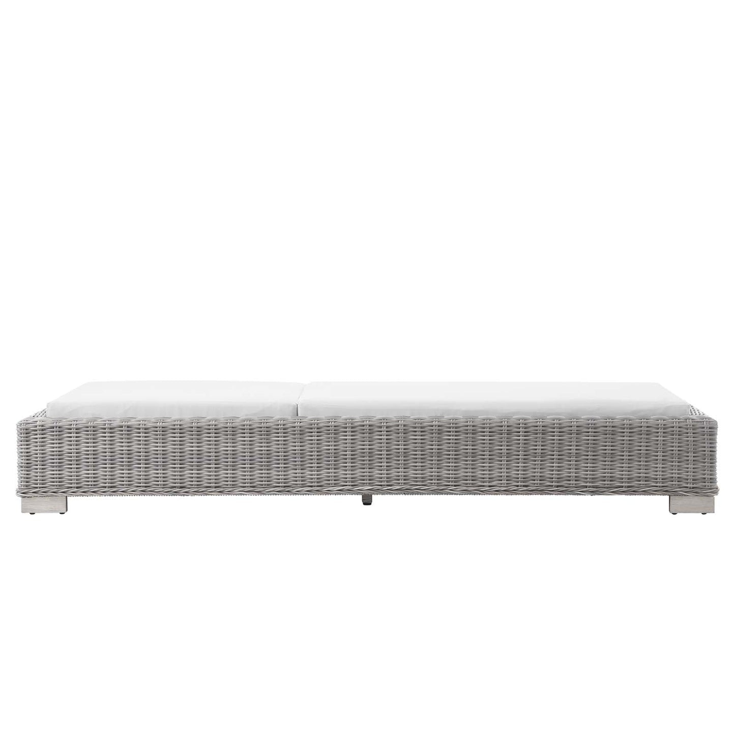 Modway Conway Outdoor Patio Wicker Rattan Chaise Lounge | Outdoor Patio Daybed |