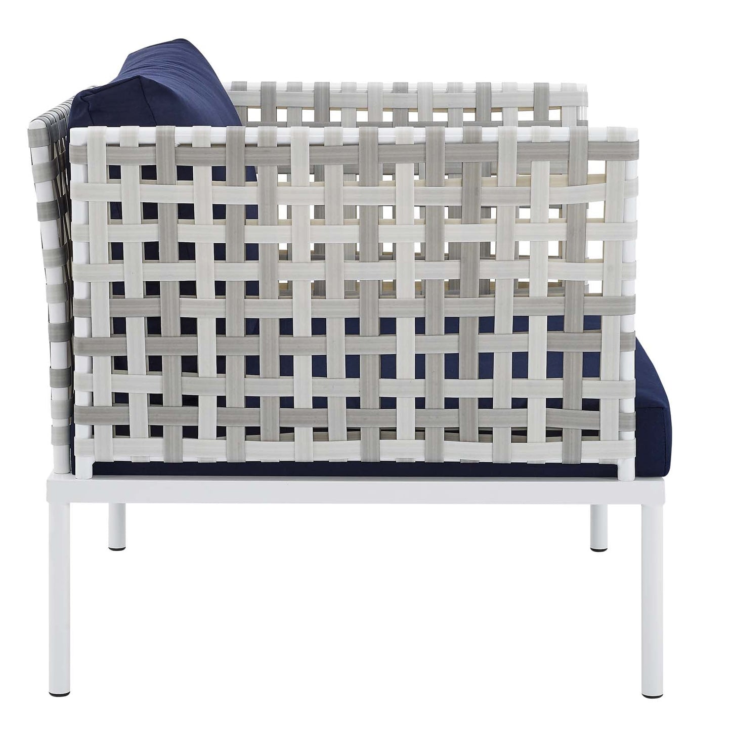 Modway Harmony 10-Piece Sunbrella® Basket Weave Outdoor Patio Aluminum Sectional Sofa Set | Outdoor Sofas, Loveseats & Sectionals |