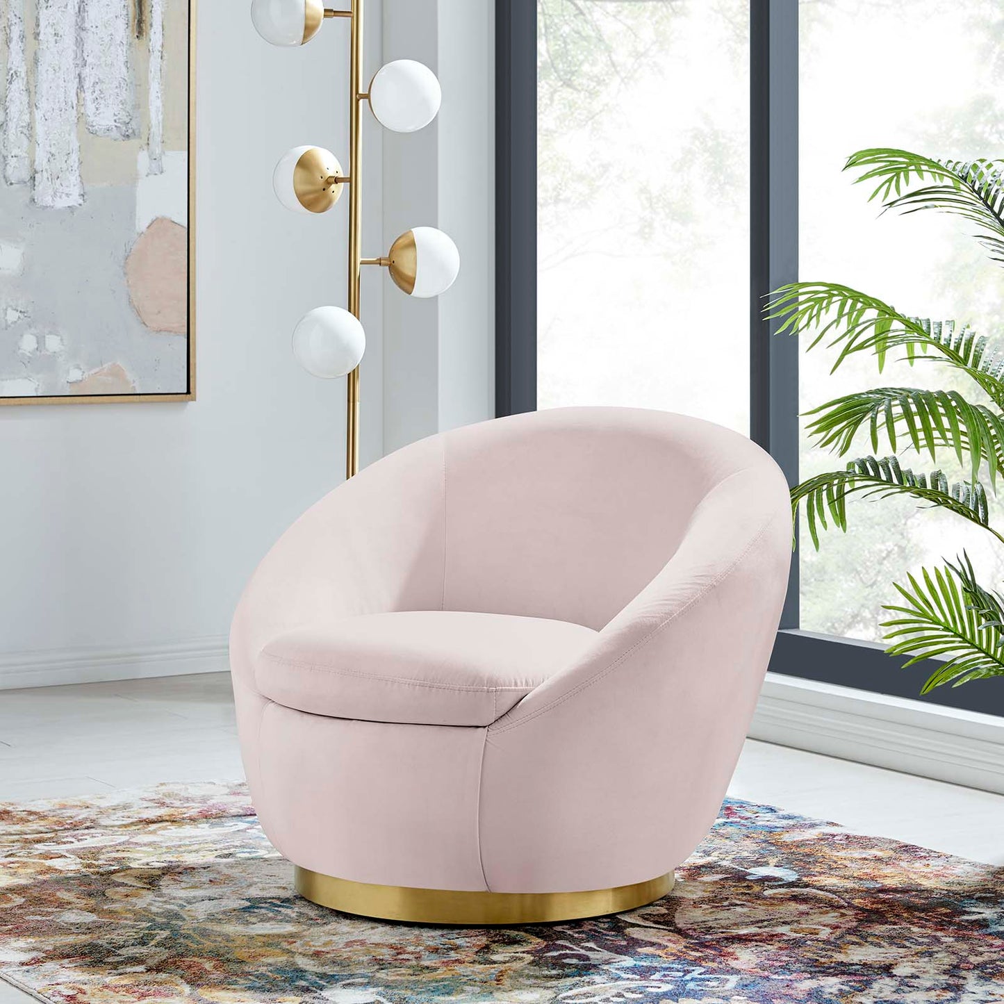 Buttercup Performance Velvet Performance Velvet Swivel Chair By Modway | Armchairs |
