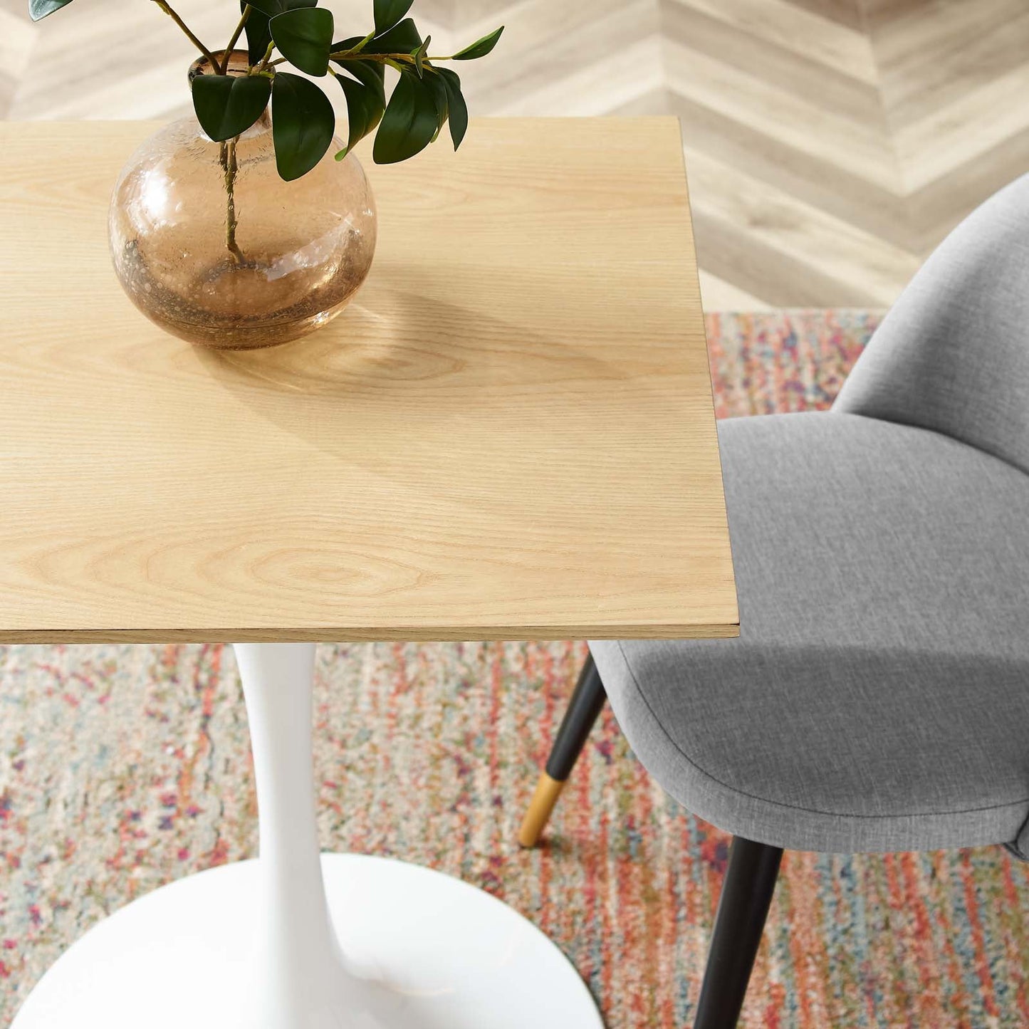 Modway Lippa 24" Square Dining Table | Dining Tables | Modishstore-6