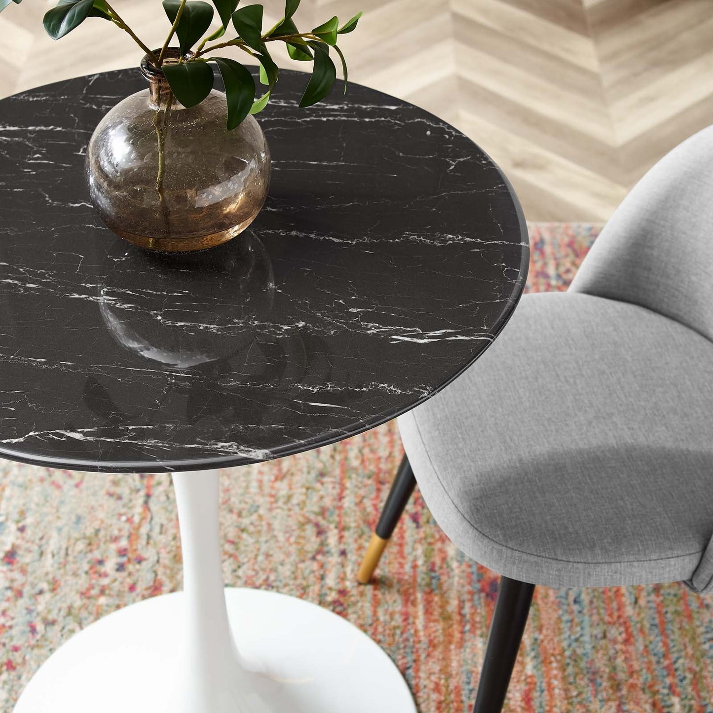 Modway Lippa 28" Artificial Marble Dining Table | Dining Tables | Modishstore-6