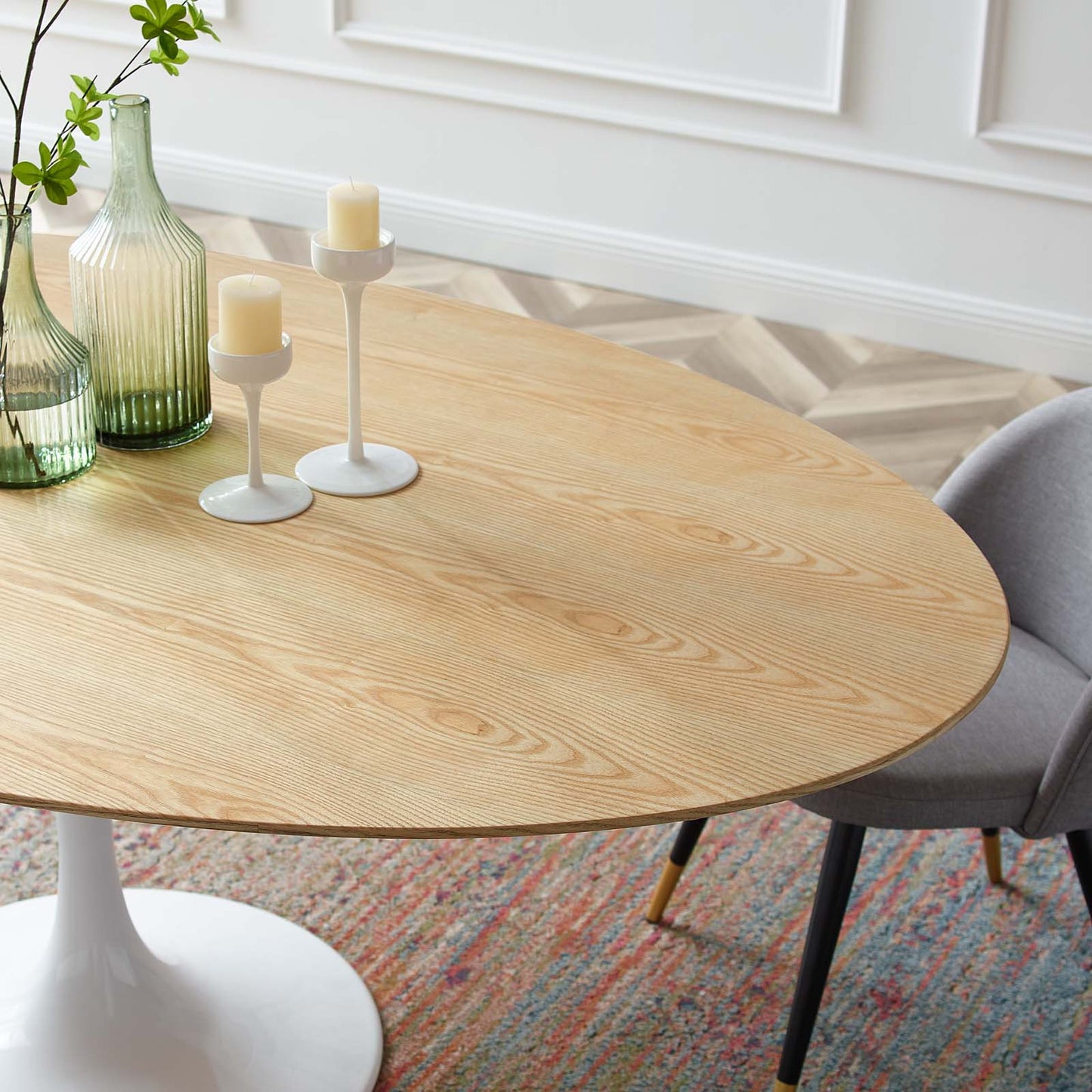 Modway Lippa 78" Oval Dining Table | Dining Tables | Modishstore-6