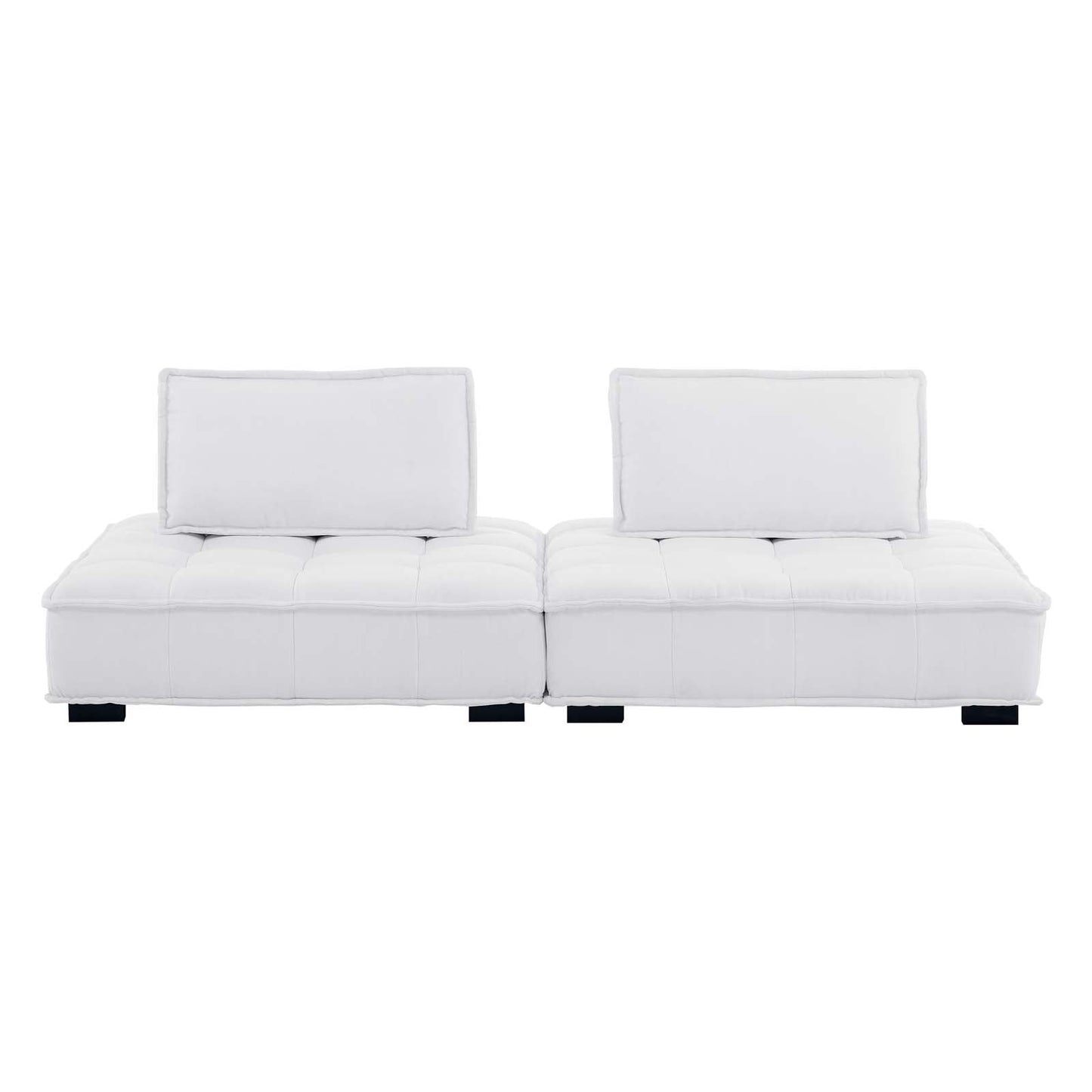 Modway Saunter Tufted Fabric Fabric 2-Piece Loveseat | Loveseats | Modishstore-20