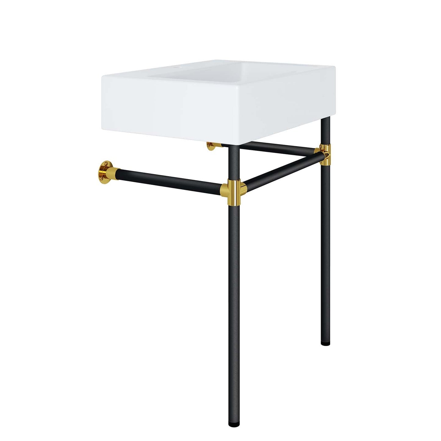 Redeem 24" Wall-Mount Black Stainless Steel Bathroom Vanity By Modway - EEI-5537 | Bathroom Accessories | Modishstore - 4