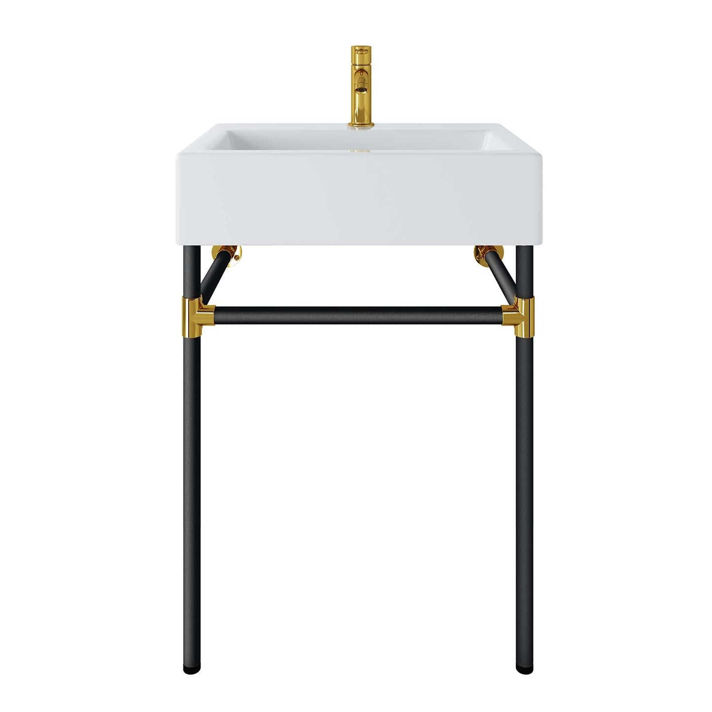 Redeem 24" Wall-Mount Black Stainless Steel Bathroom Vanity By Modway - EEI-5537 | Bathroom Accessories | Modishstore - 6